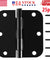 25 Pack 3.5" Dark Oil Rubbed Bronze Interior Door Hinges 5/8" Radius ORB Hinge