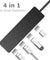 4-Port Ultra-Slim Data USB 3.0 Hub Adapter Data Super Speed Mac PC Laptop HDD