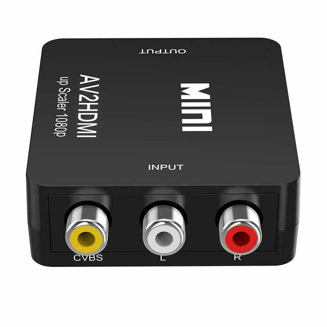 RCA to HDMI Converter Composite AV CVBS Video Adapter 720p 1080p Wii NES SNES