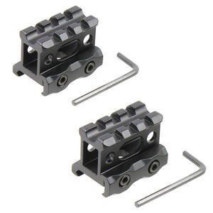 2 PCS Super Slim Picatinny Riser Mount 1" High 3 Slots MT 1 inch Free Shipping