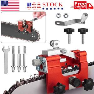Portable Chainsaw Sharpening Jig Sharpener Kit for 12-20" Chainsaw &Electric Saw