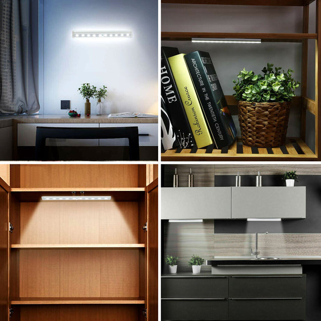 10-LED Motion Sensor Closet Light Wireless Night Light Cabinet Wardrobe Kitchen