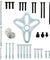 46Pc Harmonic Balancer Gear Puller Steering Wheel Kit with Case