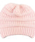 Women's Bubble Knit Slouchy Baggy Beanie Oversize Winter Hat Ski Cap Stylish and