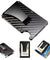 Men's RFID Blocking Slim Money Clip Carbon Fiber Wallet ID Credit Card Holder