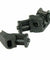 Front and Rear 45 Degree Offset Adjustable Tactical Iron Sight Set