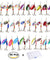 30 PCS Fishing Lures Metal Spinner Baits Bass Tackle Crankbait Trout Spoon Trout
