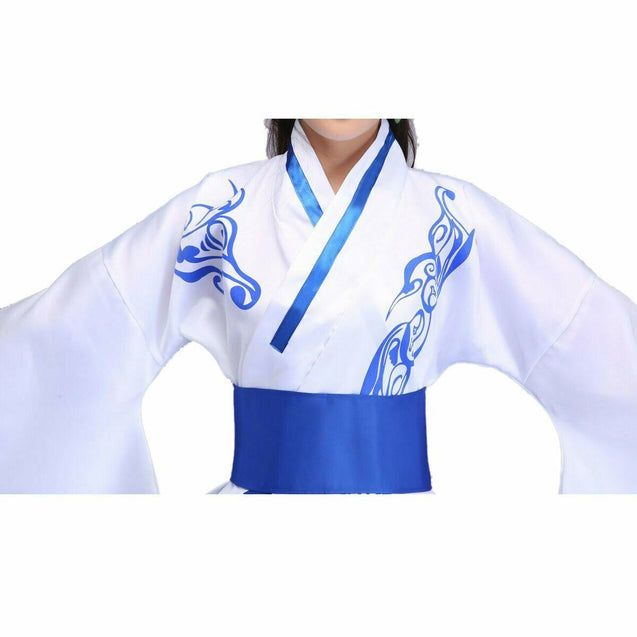 Halloween or Cosplay Women Adorable Cute Tradition Asian Chinese Han Fu Dress