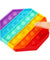4 PACK Rainbow Popit Fidget it Pop Toy Push Bubble Sensory Set Stress Relief