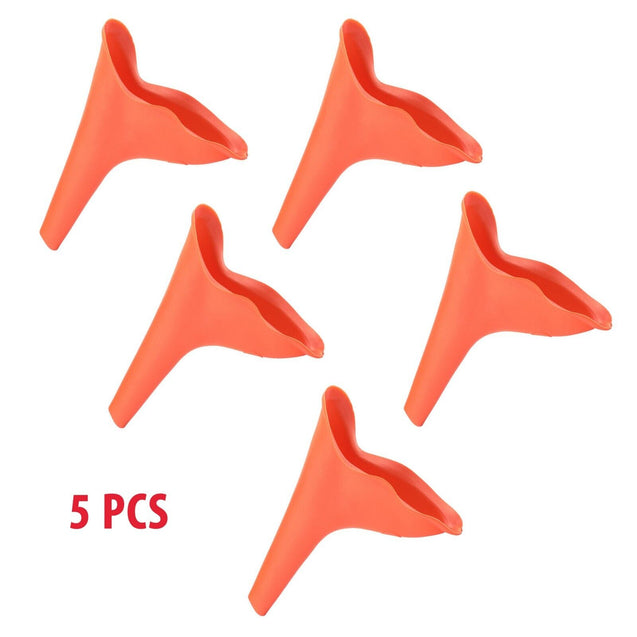 3/5PCS Portable Female Urinal Funnel Camping Travel Toilet Stand Pee Device