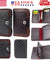 Mens Men's S4 Retro Leather Vertical Section Credit Card Holder Wallet with Hasp