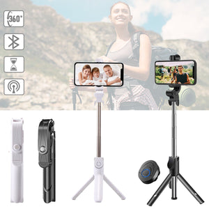 Selfie Stick Extendable Bluetooth Remote Shutter Tripod 360° Rotation for Phone