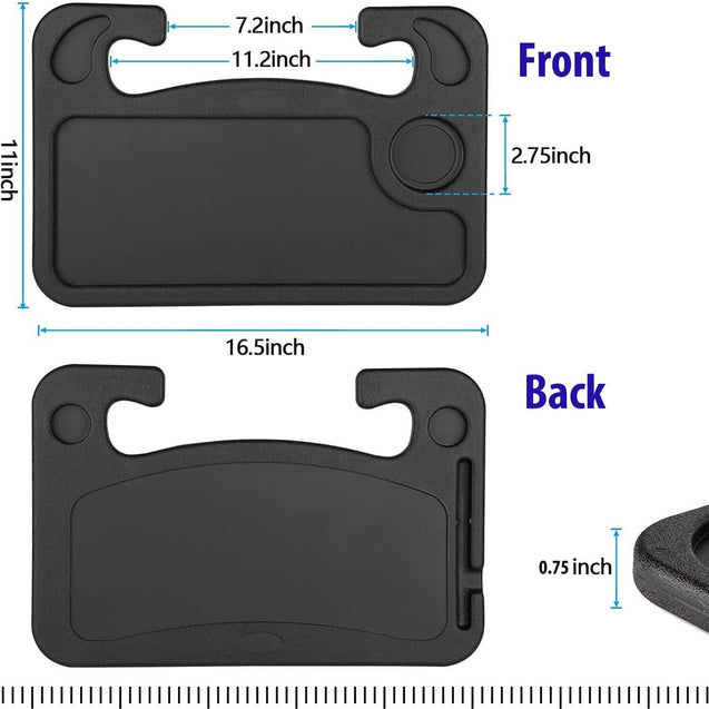 Car Steering Wheel Tray Desk Two Sided For Laptop Drink Food Work Table Holder