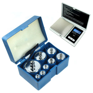 8 PCS 1000g 1kg Calibration Weight Set w/ CS500 500g x 0.1g Digital Pocket Scale