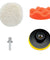 7 PCS 7 Inch Polishing Waxing Pad Sponge Buff Buffing Kit Set For Car Polisher