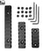 Keymod Picatinny Weaver Rail Section Aluminum 5 7 11 Slot 2" 3" 5" - Pick QTY