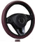 Leather Car Steering Wheel Cover Breathable Anti-slip Car Accessories 4 Color US