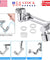 2 Pack Universal 1080° Swivel Robotic Arm Swivel Extension Abs Faucet Aerator
