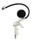 Dial Tire Inflator Gauge Flexible Hose 220 PSI Pistol Style Air Chuck Pneumatic