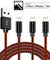 3 PACK Nylon Braided USB Data Cable Charger Cord for iPhone 13 12 11 X 8 7 6