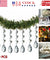 30 pcs Christmas Drops Ornaments Festival Party Xmas Tree Hanging Decorations