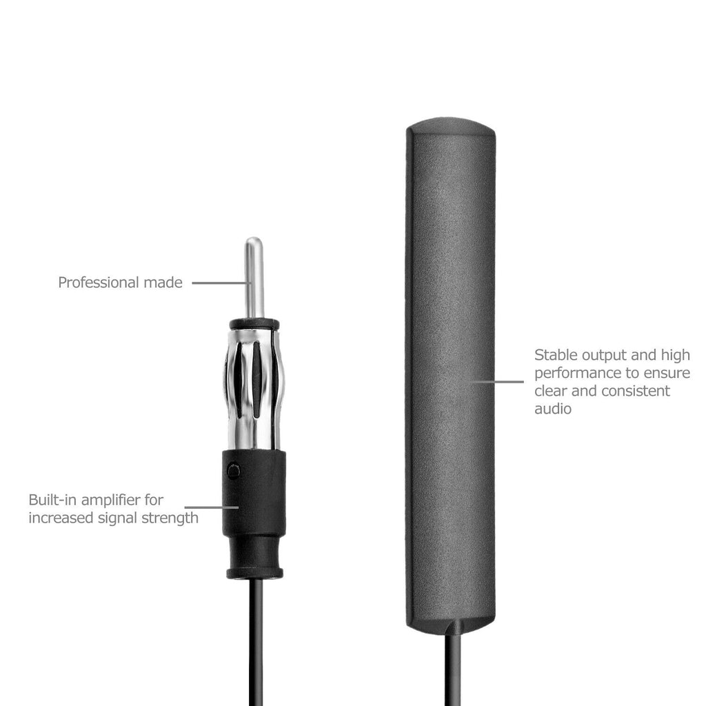 Car Radio Stereo Hidden Antenna Stealth FM AM For Vehicle Truck Motorc ...