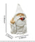 Smoking White Wizard Gnome Middle Finger Lawn Ornament Statue Garden Yard Decor