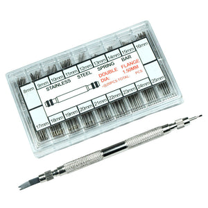 360 Watch Band Spring bars with Spring Bar Tool Strap Link Remover Pusher 