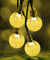 30 LED 20ft Solar String Ball Lights Outdoor Waterproof Warm White Garden Decor