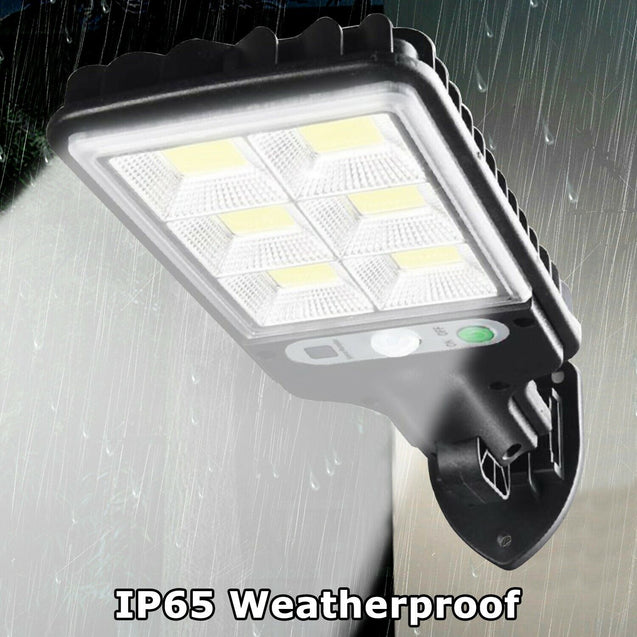 600W LED Solar Wall Light Motion Sensor Outdoor Garden Security Street Lamp USA