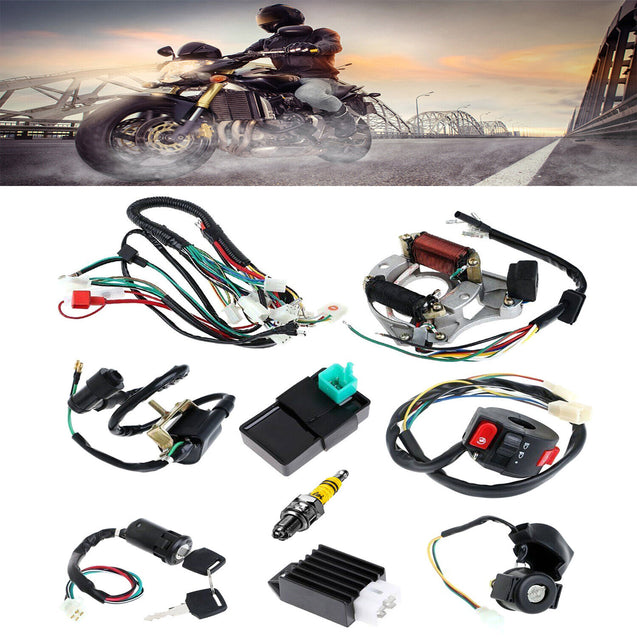 CDI Wire Harness Stator Assembly Wiring Fit 50 70 90 110 125cc ATV Electric Quad
