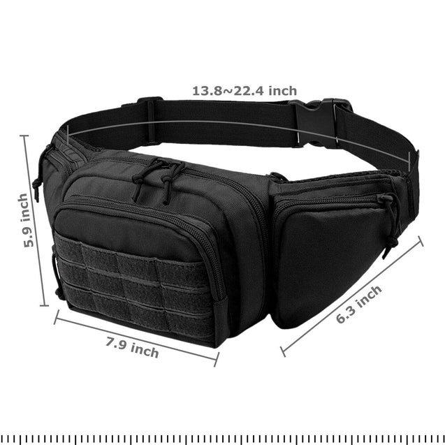 Concealed Carry Fanny Pack Holster Tactical Pistol Waist Pack Bag Gun Holster