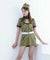 Halloween Women Military Uniform Costume Dress Miniskirt proper 