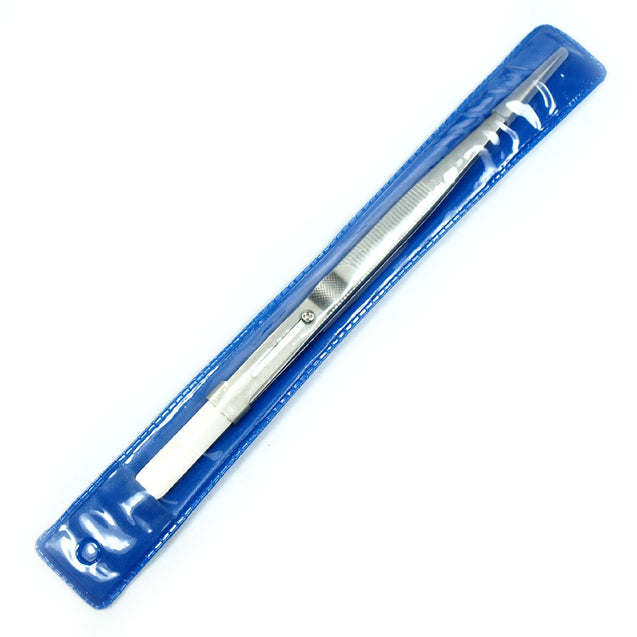 10 PCS Diamond Gemstone Tweezers side lock indented serrated Tips easy pick up