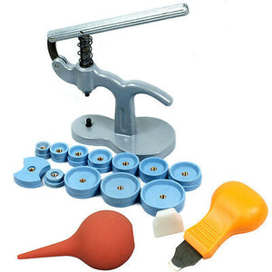 Snap on Watch Back Case Opener Fitting Tool kit - Press + Opener Knife + Blower