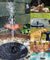Solar Powered Floating Bird Bath Water Fountain Outdoor Pond Pool Garden Patio