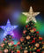 LED Light Up Christmas Tree Topper Star Tree Ornaments Party Home Decor New Year