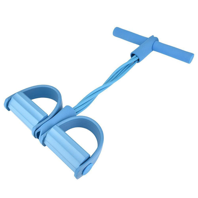 4-Tube Yoga Equipment Sit-up Fitness Foot Pedal Pull Rope Resistance Exercise