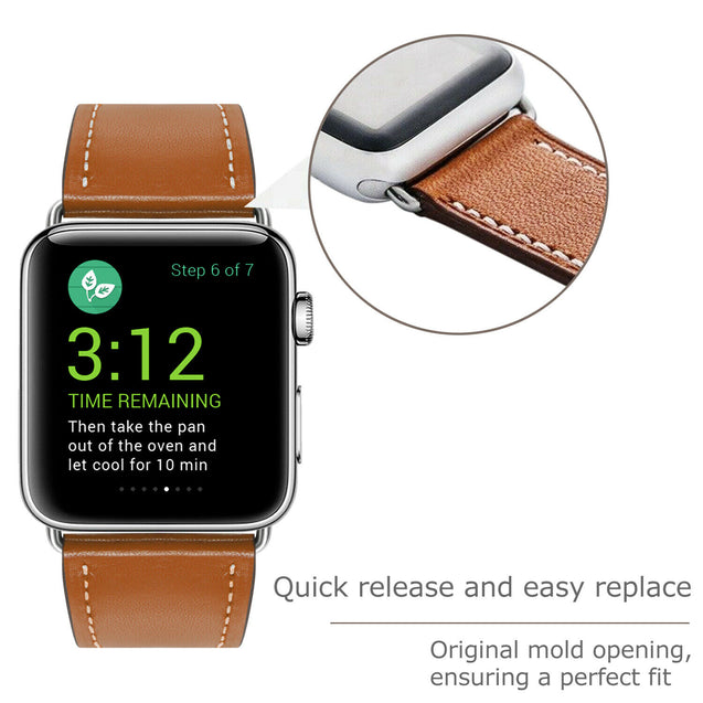 Genuine Leather Wrist Strap For Apple Watch Band 38/40/42/44mm Series 5 4 3 2 1