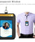 ID Badge Card Holder Pu Leather Vertical Clip Neck Strap Lanyard Necklace Case