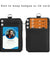 ID Badge Card Holder Pu Leather Vertical Clip Neck Strap Lanyard Necklace Case