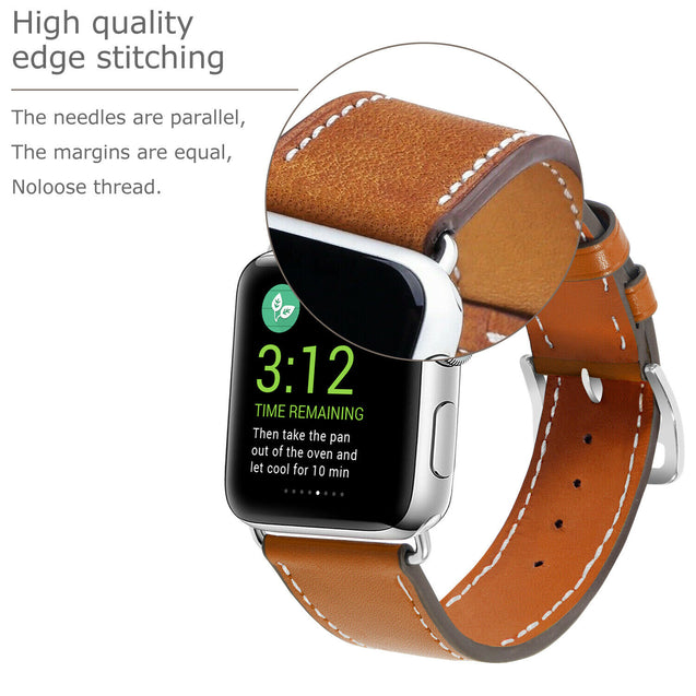 Genuine Leather Wrist Strap For Apple Watch Band 38/40/42/44mm Series 5 4 3 2 1