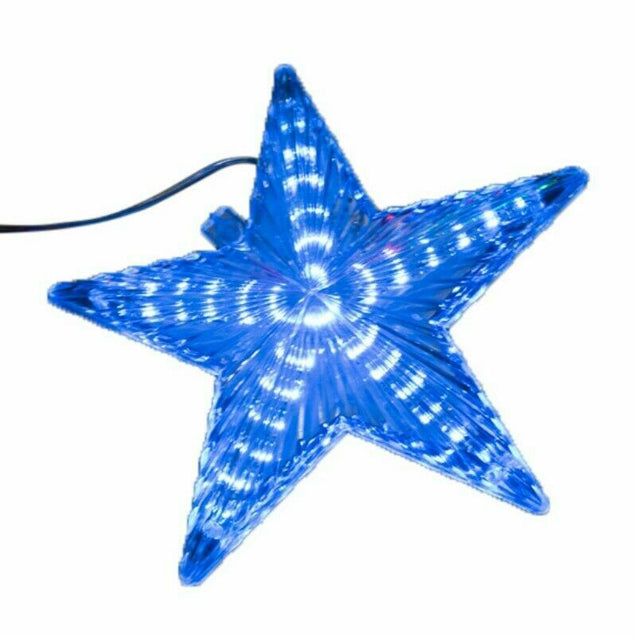 LED Light Up Christmas Tree Topper Star Tree Ornaments Party Home Decor New Year