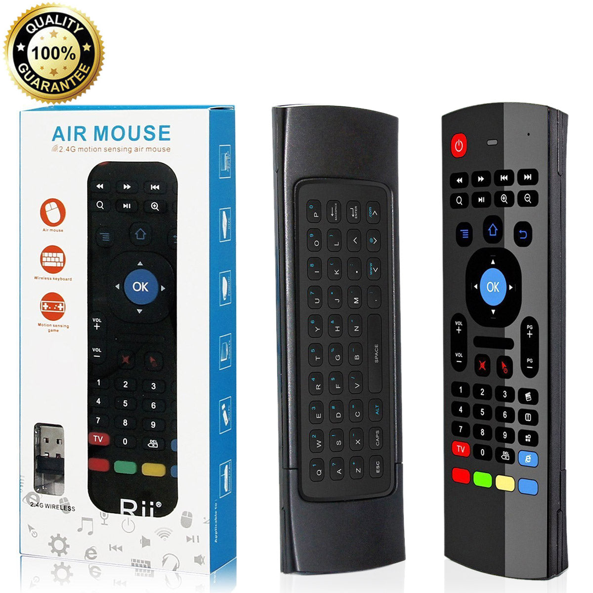 2.4G Wireless Keyboard Air Mouse IR Remote Learning for Android