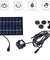 Solar Power Fountain Submersible Water Pump With Filter Panel Pond Pool 150L/h