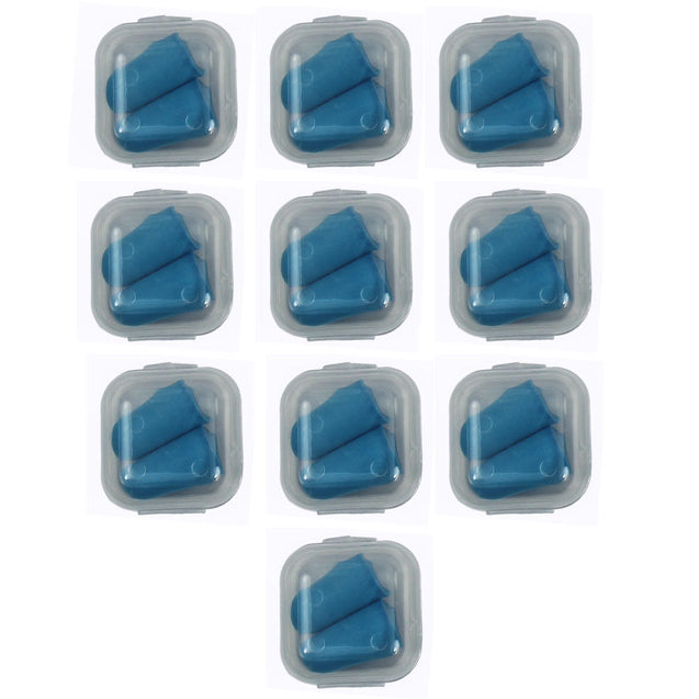 10 Pack Lot Ear Plugs Soft Foam Sleep Travel Noise Canceling Earplugs with Case - Anyvolume.com