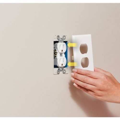 USA Plug Cover LED Night Angel Wall Outlet Face Hallway Bedroom Bathroom Light - Anyvolume.com