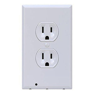 USA Plug Cover LED Night Angel Wall Outlet Face Hallway Bedroom Bathroom Light - Anyvolume.com