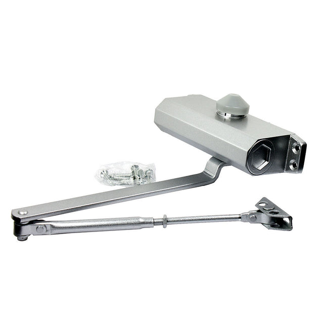 65-85 Kgs Size 4 Commercial Door Closer Silver Aluminium Alloy Heavy Duty - Anyvolume.com