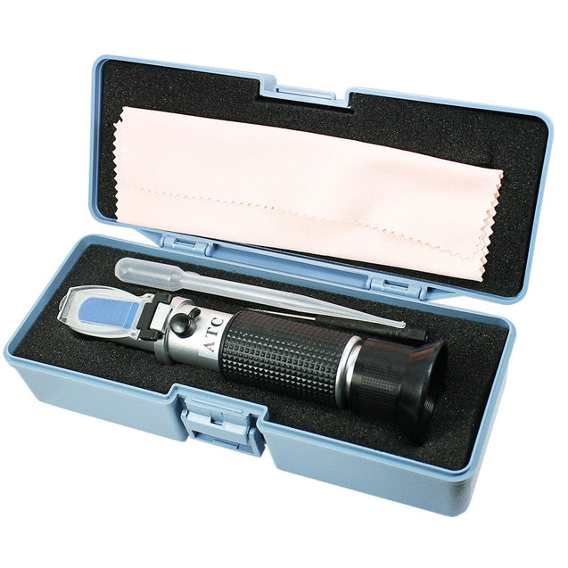 Portable Beer Wort and Wine Refractometer Dual Scale - Specific Gravity and Brix - Anyvolume.com